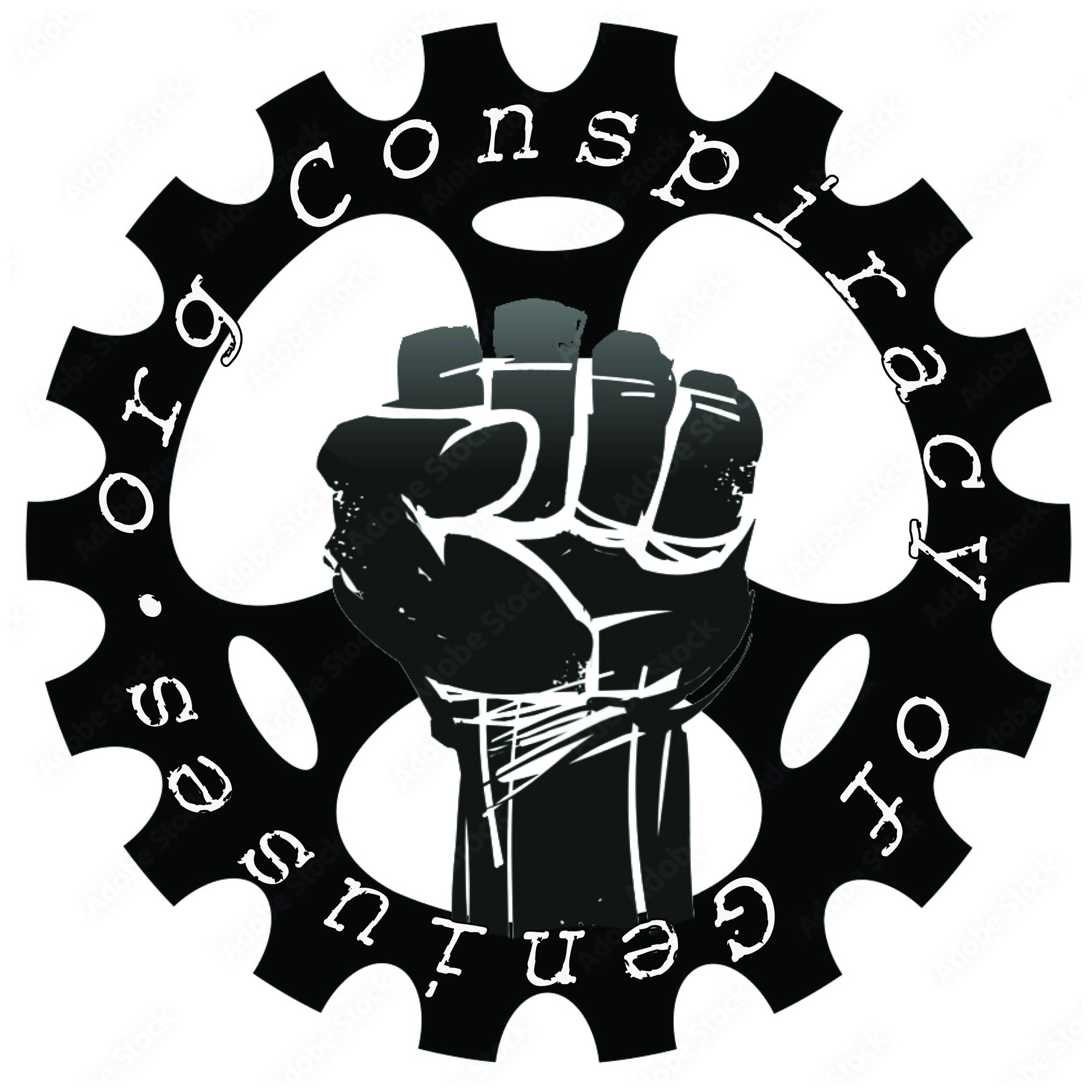 CoG Logo of a cog with a raised fist